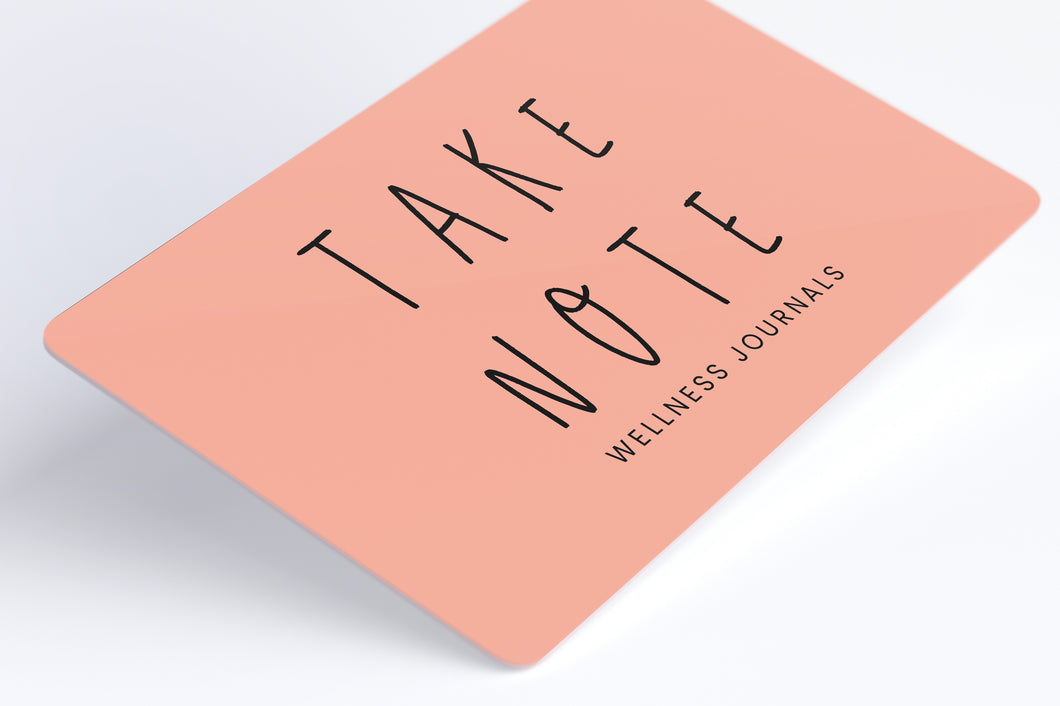 Image of Digital Gift Card that says Take Note Wellness Journals
